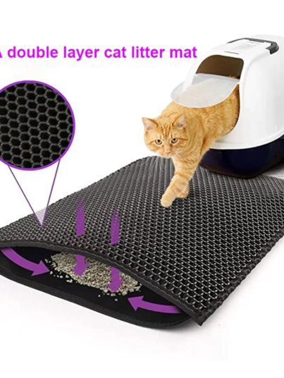 Imperme-vel-EVA-Double-Layer-Cat-Litter-Box-Mat-almofada-de-areia-antiderrapante-cama-lav-vel